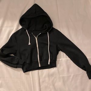 Black shein zip up